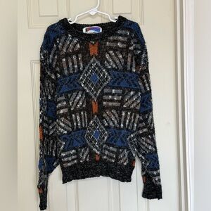 Vintage Sweater Graphix Made in the USA Retro Long Sleeve Sweater Size 12-14